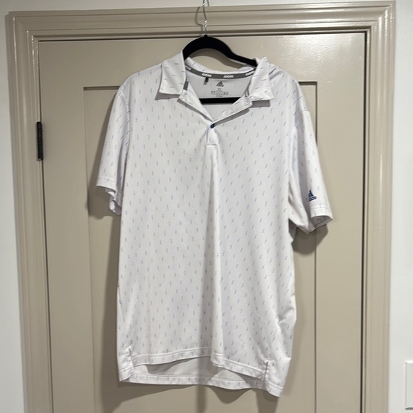 Adidas Men's White Polo Shirt - Picture 1 of 3